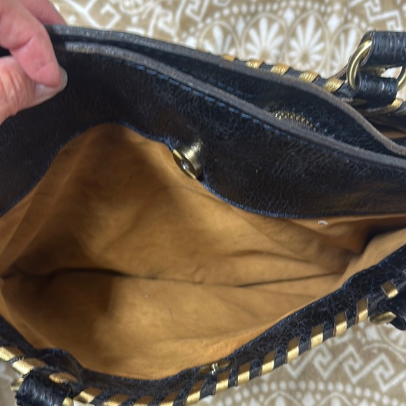 Patricia Nash Black and Red Satchel with Intricate Design - Picture 12 of 16